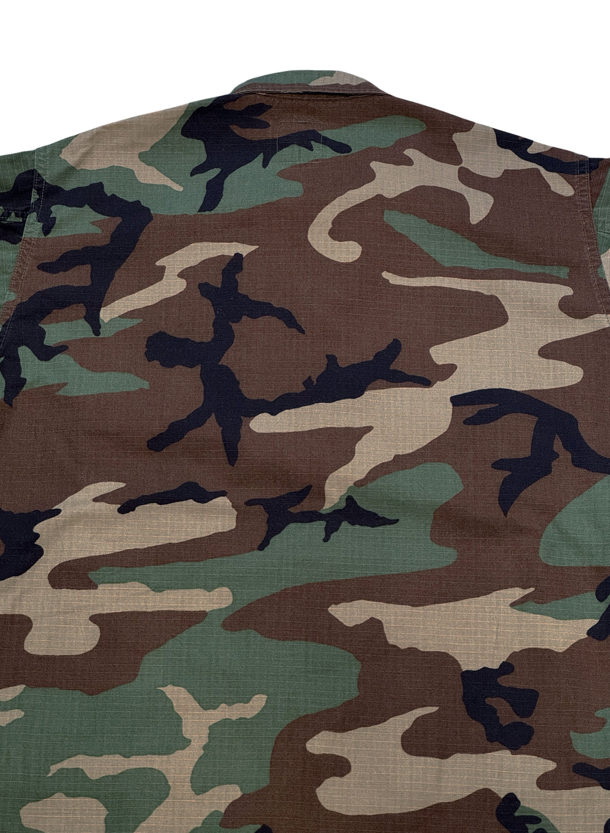 (SUP-848) US MILITARY WOODLAND CAMO RIPSTOP BDU SHIRT (2) - M/L