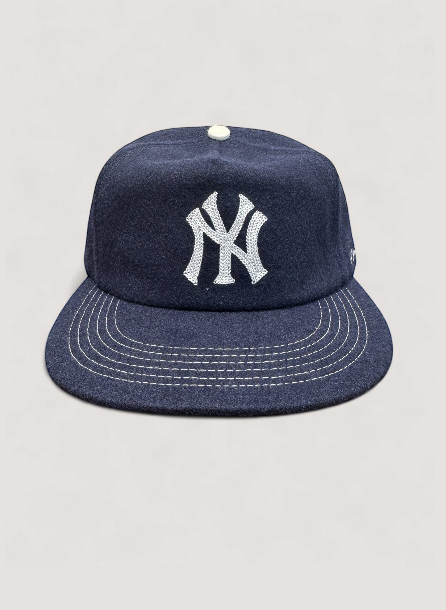Uncle Jay's Vintage Chainstitch Cap NAVY/WHITE (UNCLE-001)