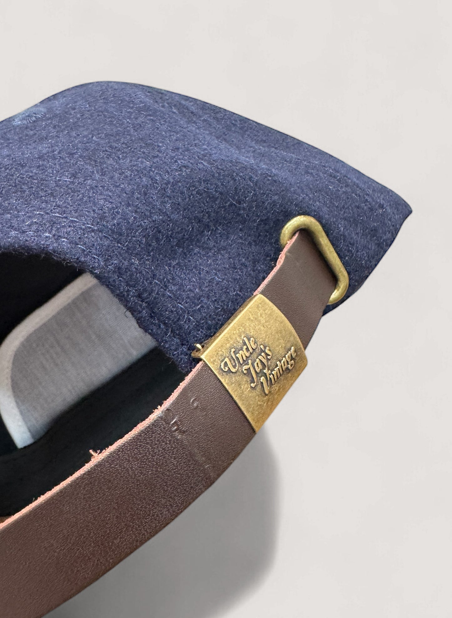 Uncle Jay's Vintage Chainstitch Cap NAVY/WHITE (UNCLE-001)