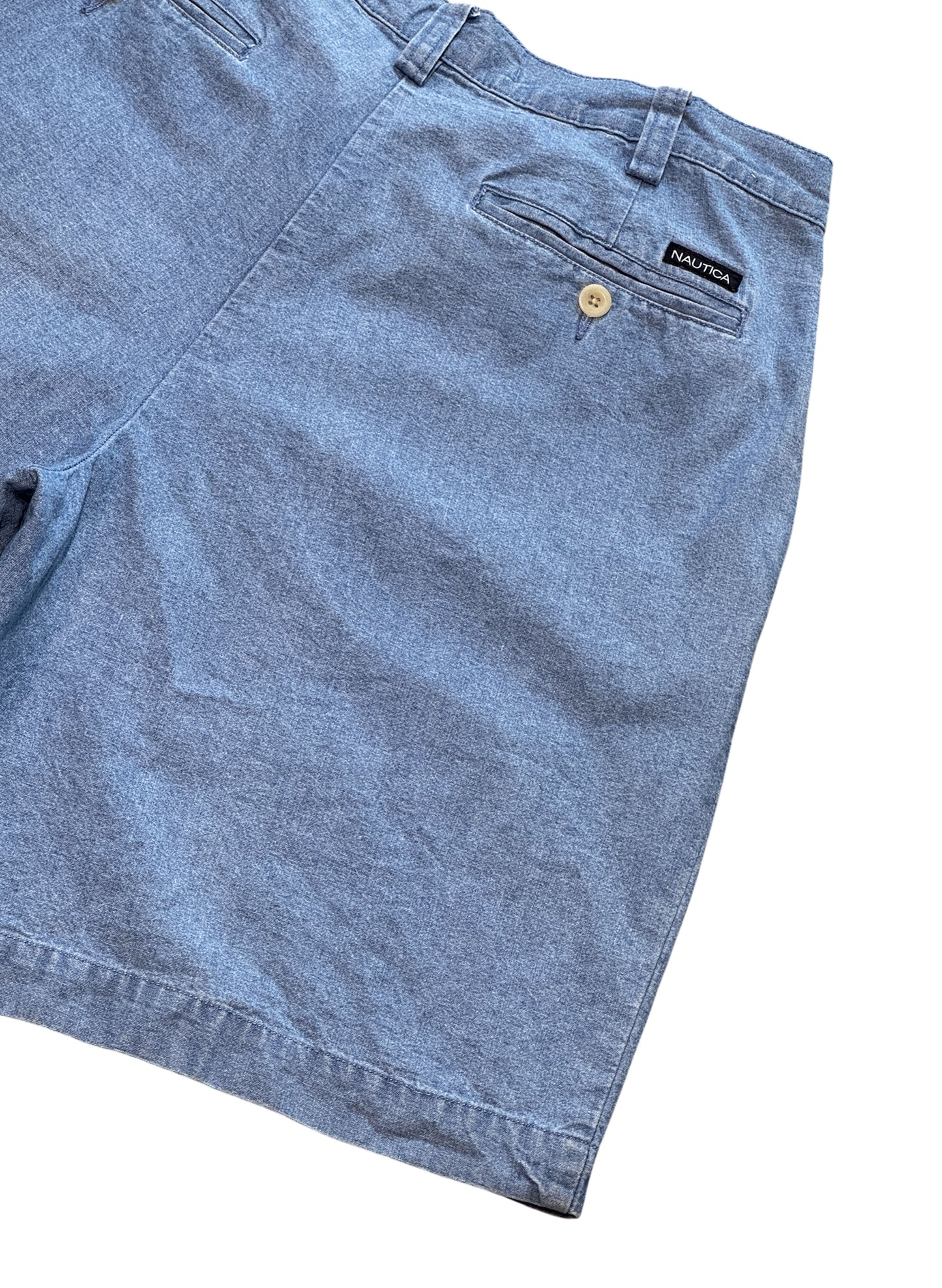 (SUP-660) NAUTICA CHAMBRAY 2TUCK SHORTS