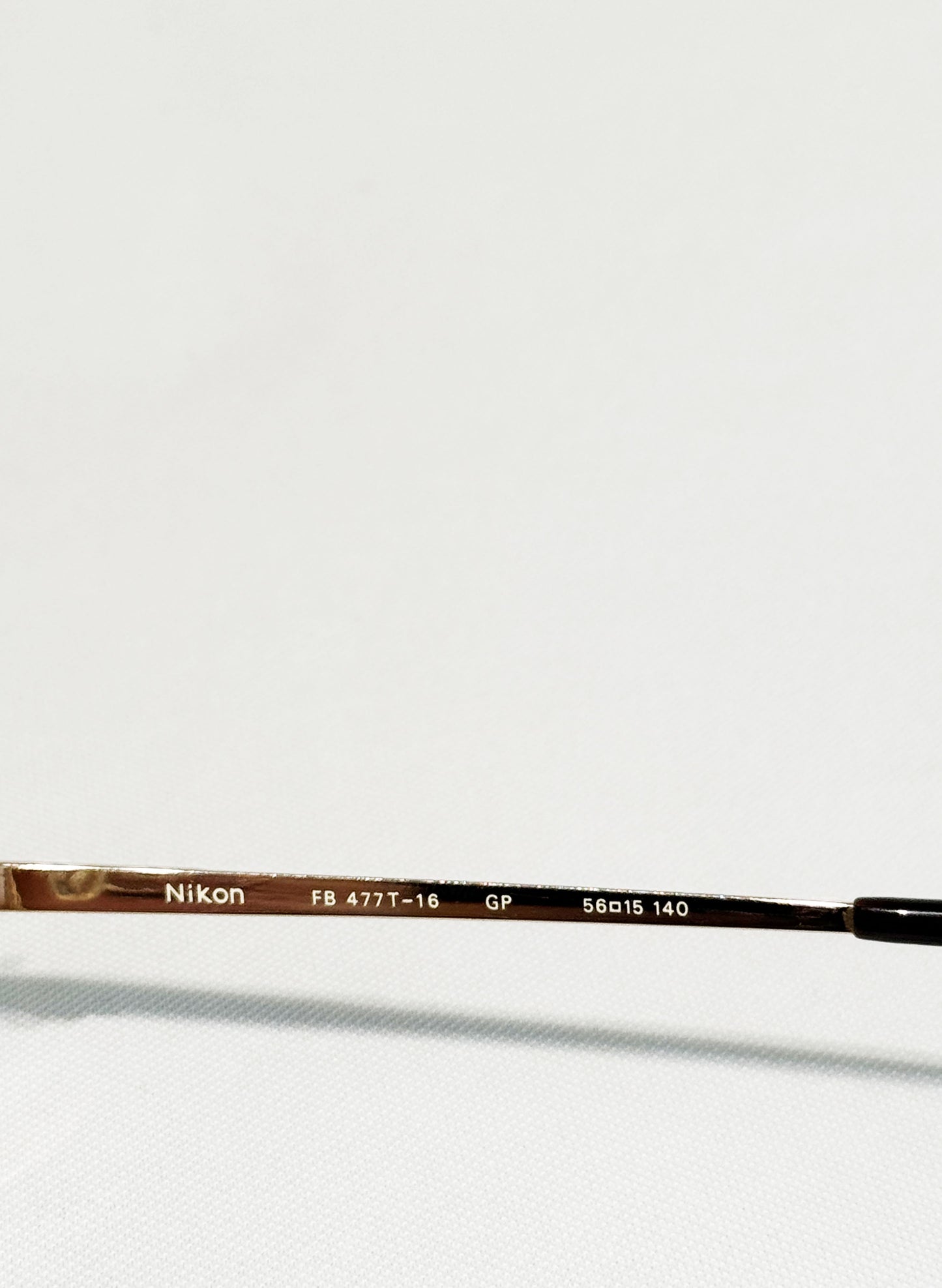 (SUP-371) 90s VINTAGE GOLD FRAME GLASSES "Nikon TITEX"