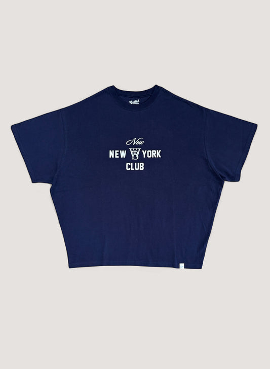 WOODBLOCK x NEW NEW YORK CLUB S/S RELAX T-SHIRT NAVY (WB-25SS-015)
