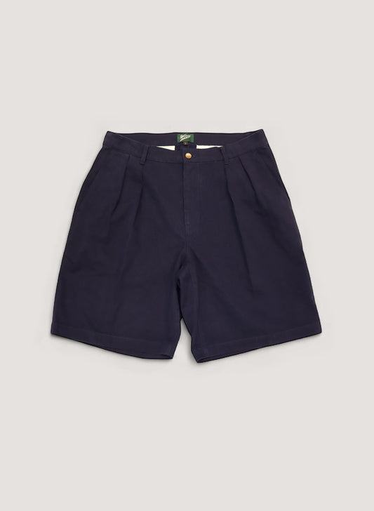 WOODBLOCK 2TUCK CHINO SHORT PANT NAVY (WB-25SS-013)