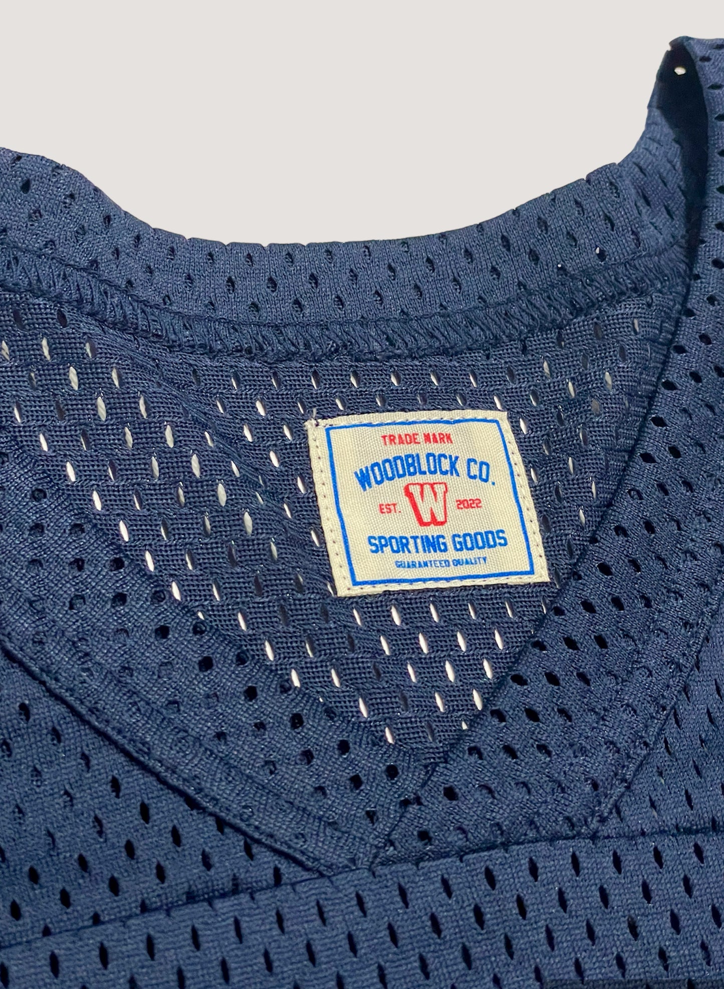 WOODBLOCK 42 MESH FOOTBALL SHIRT NAVY (WB-24SS-071)