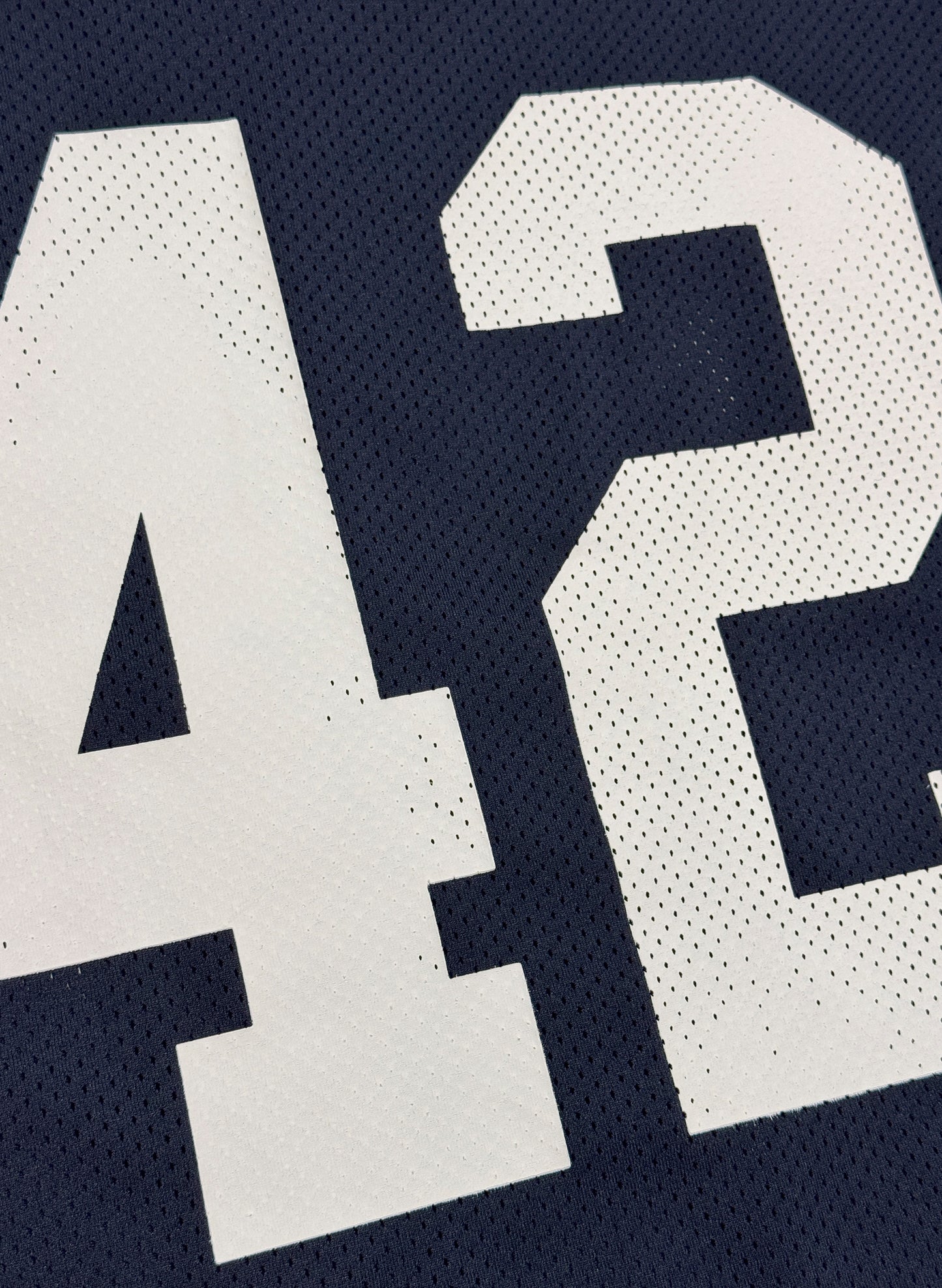 WOODBLOCK 42 MESH FOOTBALL LS SHIRT NAVY/WHITE (WB-25SS-004)