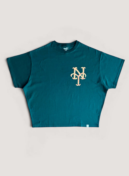 WOODBLOCK x TSUYOSHI YAMANAKA NEW YORK T-SHIRT B GREEN (WB-25SS-022)