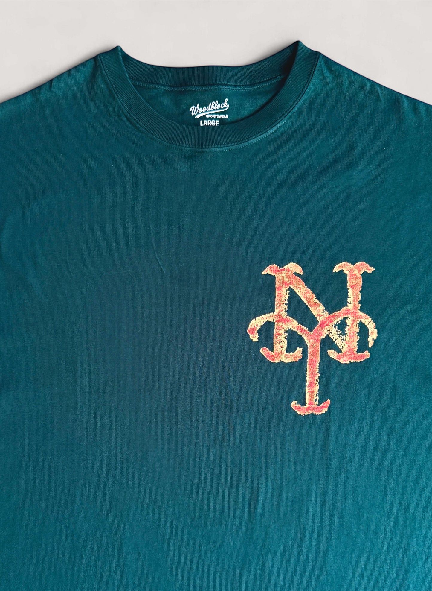 WOODBLOCK x TSUYOSHI YAMANAKA NEW YORK T-SHIRT B GREEN (WB-25SS-022)
