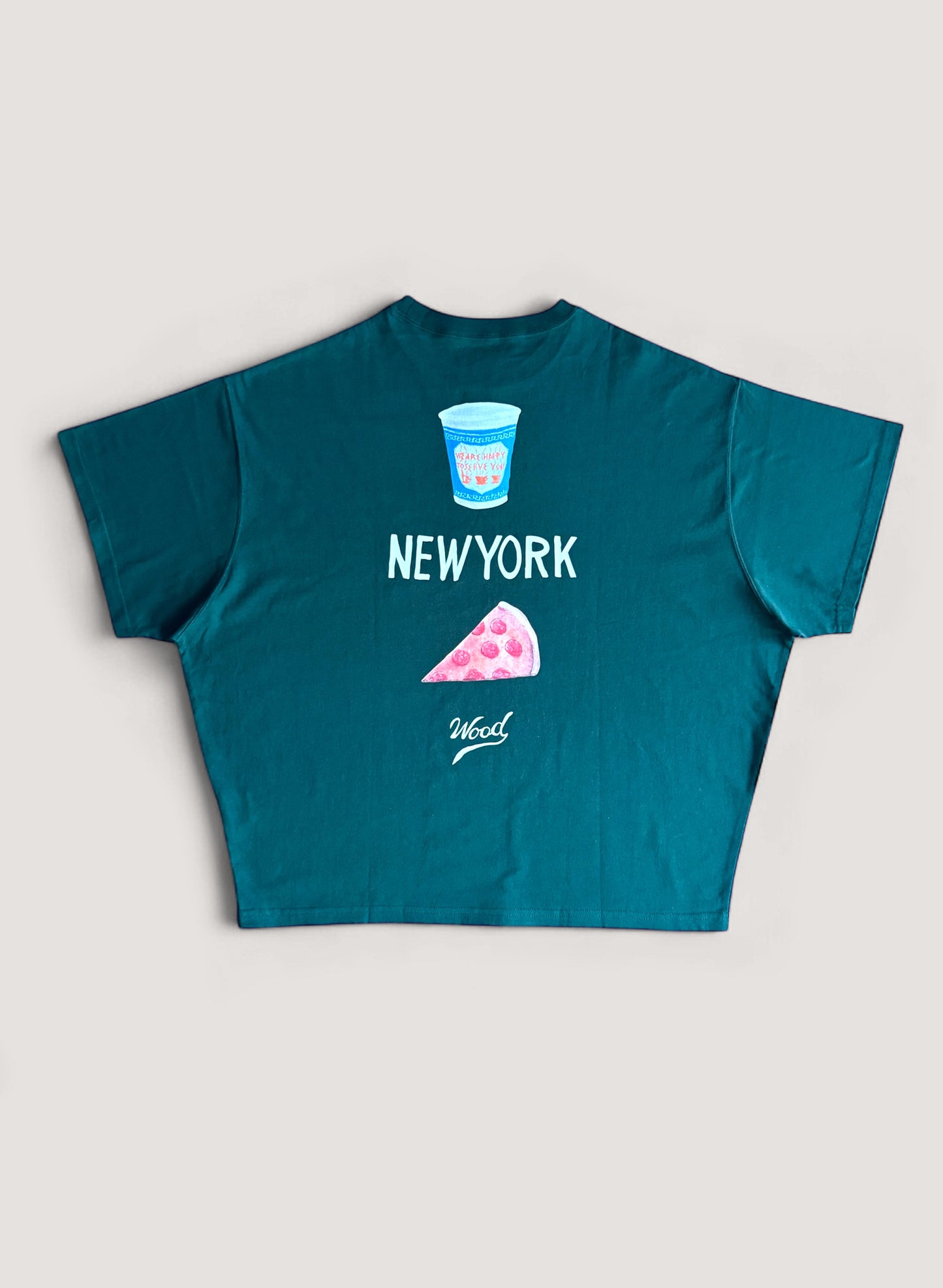 WOODBLOCK x TSUYOSHI YAMANAKA NEW YORK T-SHIRT B GREEN (WB-25SS-022)
