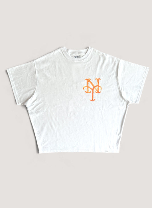 WOODBLOCK x TSUYOSHI YAMANAKA NEW YORK T-SHIRT B WHITE (WB-25SS-022)