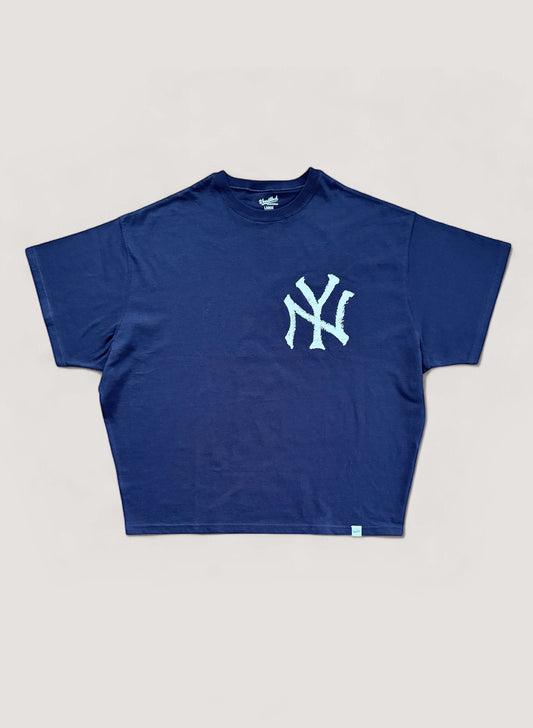 WOODBLOCK x TSUYOSHI YAMANAKA NEW YORK T-SHIRT A NAVY (WB-25SS-022)