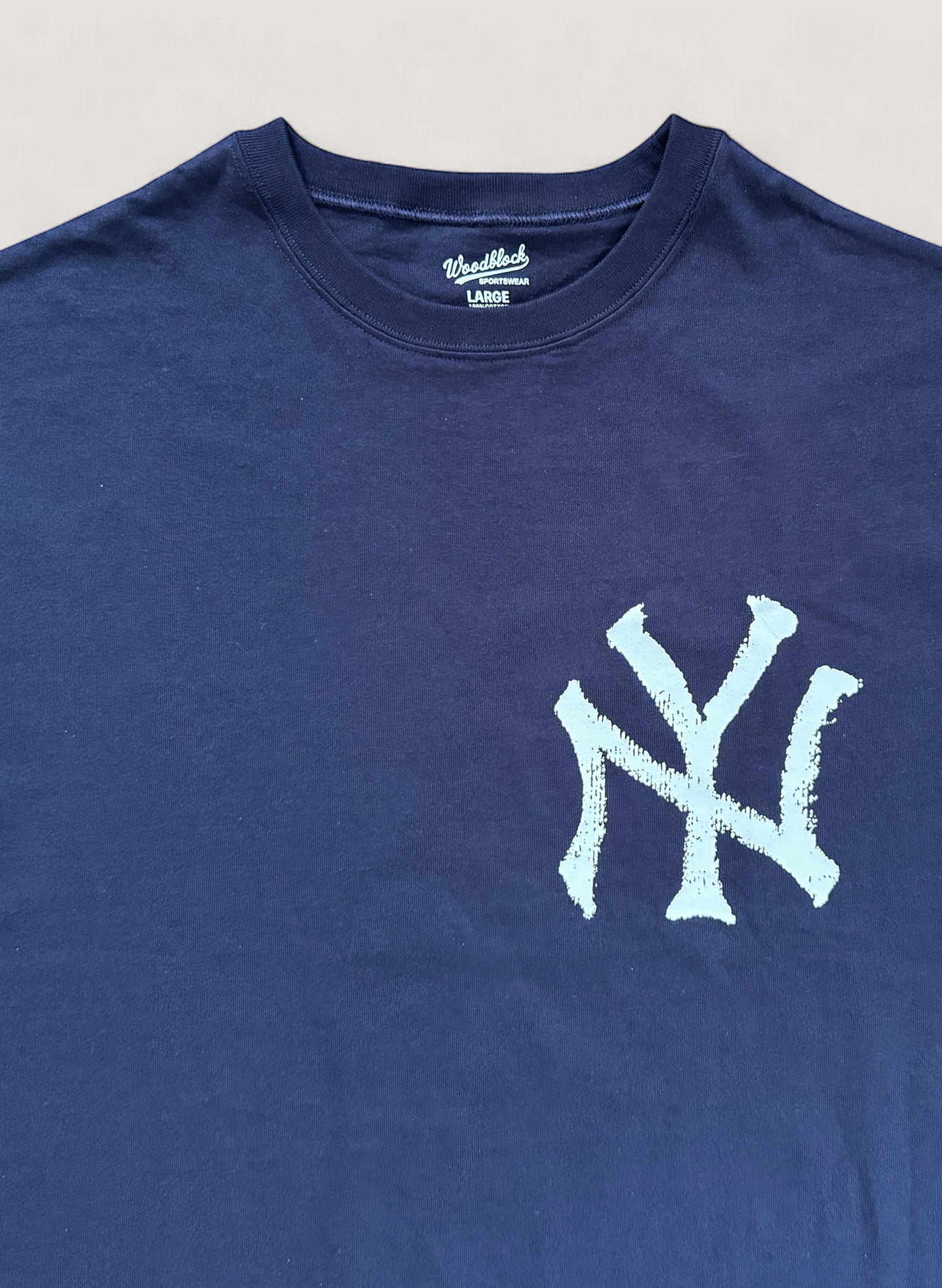 WOODBLOCK x TSUYOSHI YAMANAKA NEW YORK T-SHIRT A NAVY (WB-25SS-022)