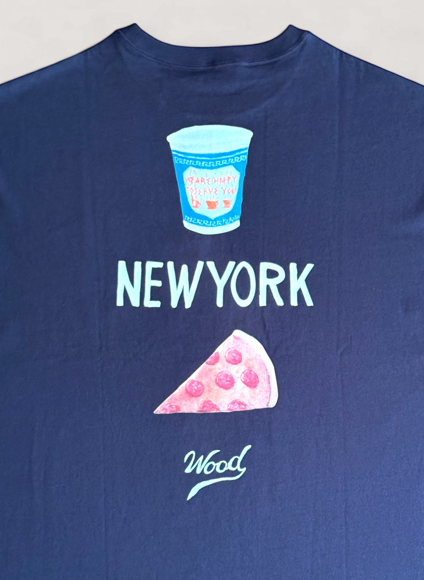 WOODBLOCK x TSUYOSHI YAMANAKA NEW YORK T-SHIRT A NAVY (WB-25SS-022)