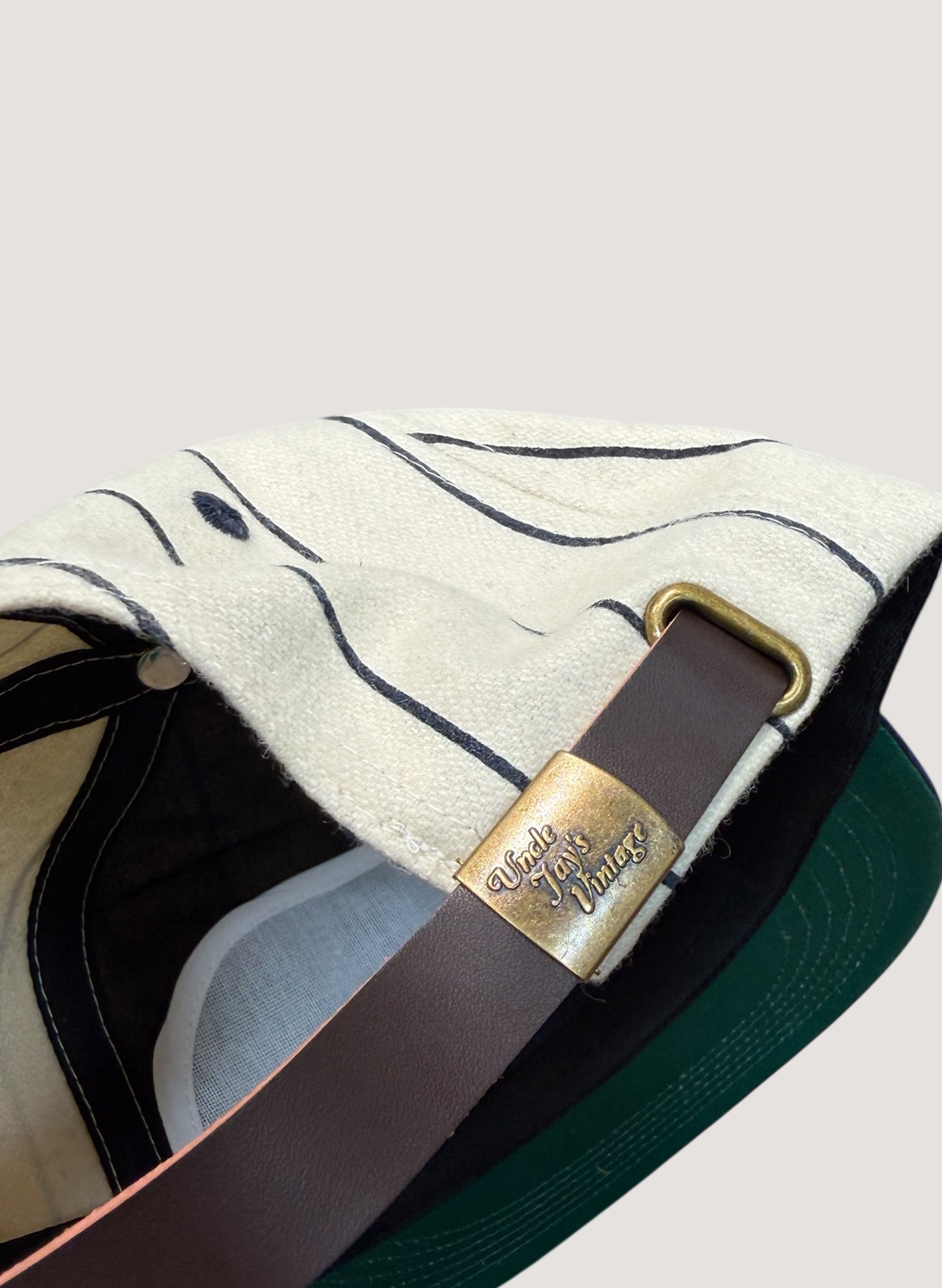 Uncle Jay's Vintage PINSTRIPE YANKEES Chainstitch Cap (UNCLE-002)