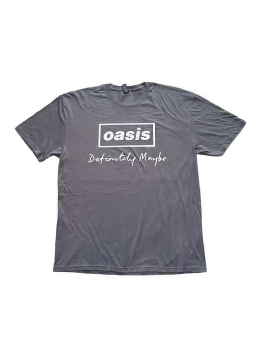 (SUP-232) Oasis Definitely Maybe Tee - Grey