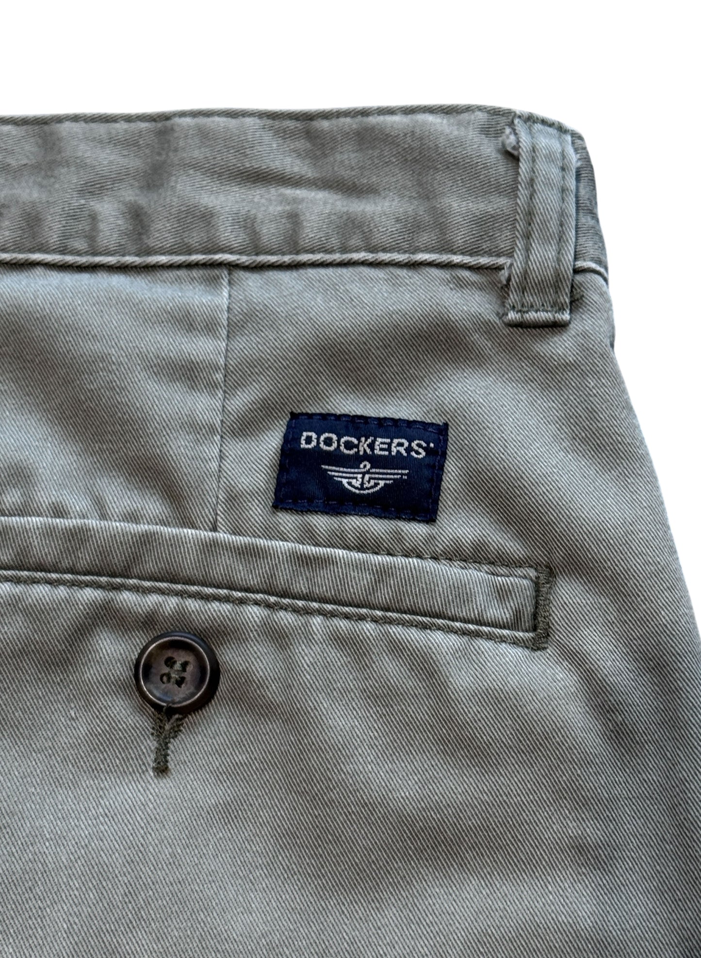 (SUP-727) DOCKERS 2TUCK CHINO SHORTS - OLIVE