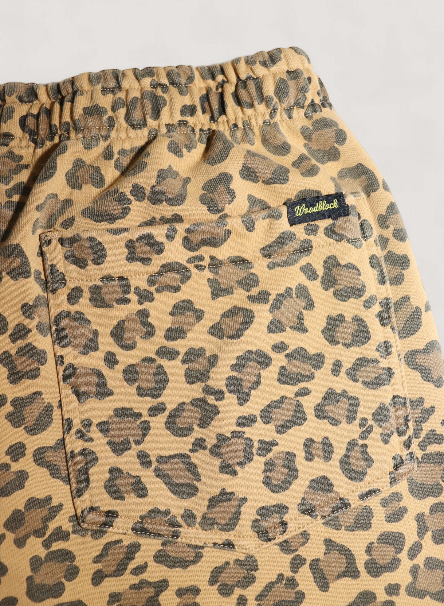 WOODBLOCK LEOPARD SWEAT PANT (WB-24AW-008)