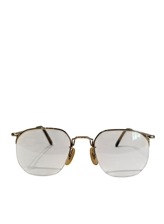 (SUP-348) POLO RALPH LAUREN HALF RIM GOLD GLASSES - GP - MADE IN JAPAN