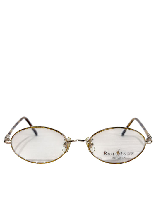 (SUP-770) 90s VINTAGE Polo Ralph Lauren GOLD OVAL FRAME GLASSES