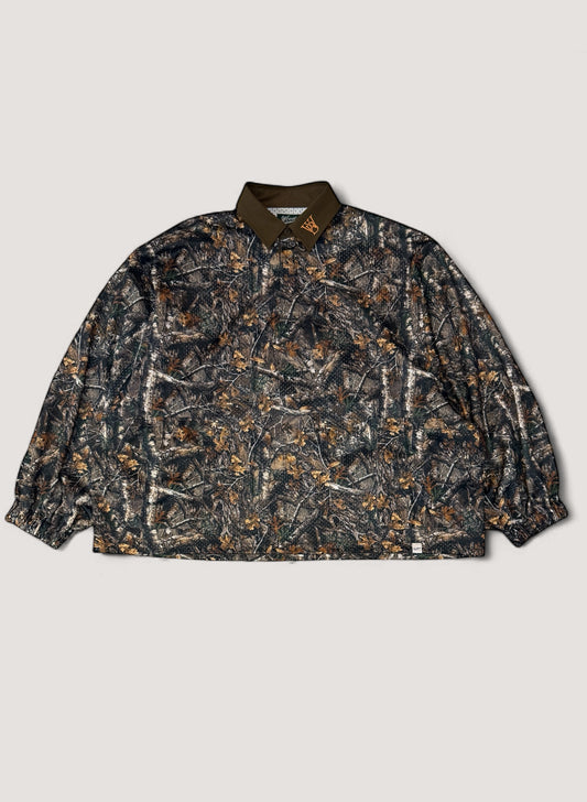 WOODBLOCK LS MESH RUGGER SHIRT REAL TREE CAMO/ORANGE (WB-25AW-003)