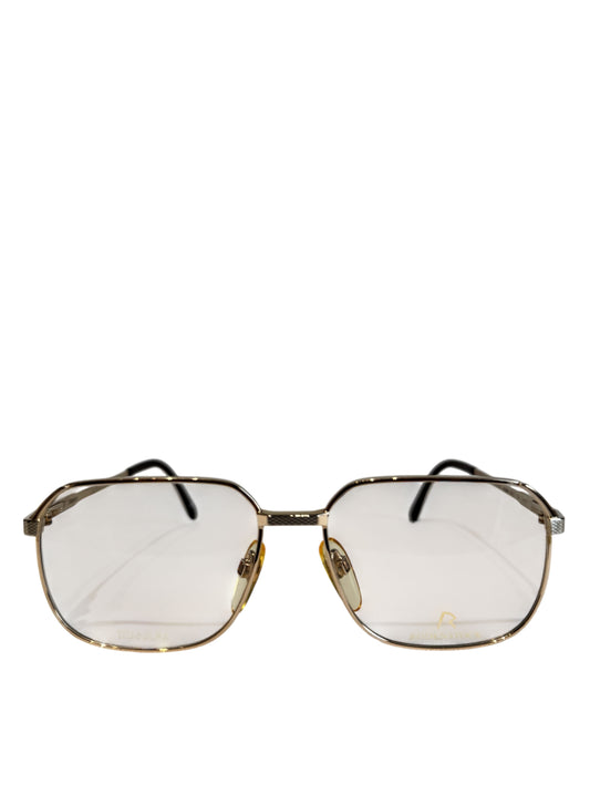 (SUP-418) 90s VINTAGE GOLD FRAME GLASSES RODENSTOCK TITANIUM