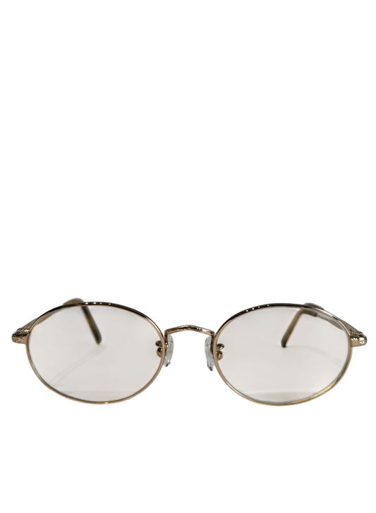 (SUP-358) POLO RALPH LAUREN OVAL GOLD FRAME GLASSES - GP - MADE IN JAPAN