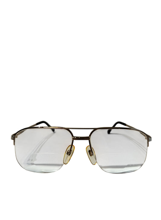 (SUP-342) 90's VINTAGE TWO BRIDGE HALF RIM GLASSES - RODENSTOCK - MADE IN JAPAN