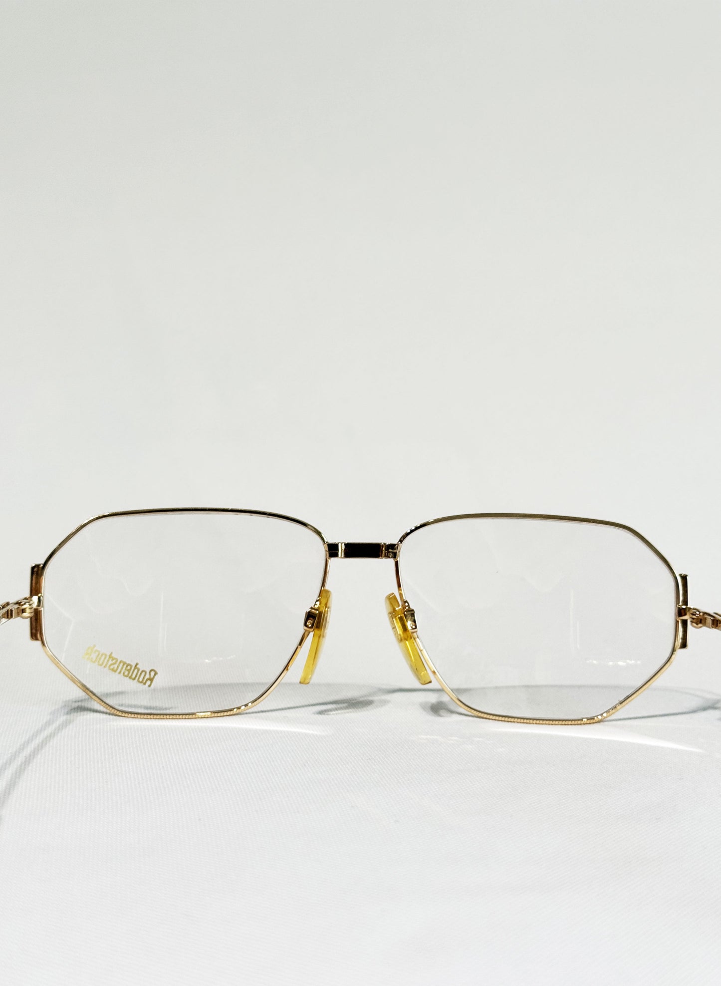(SUP-372) 90s VINTAGE GOLD FRAME GLASSES "Rodenstock"