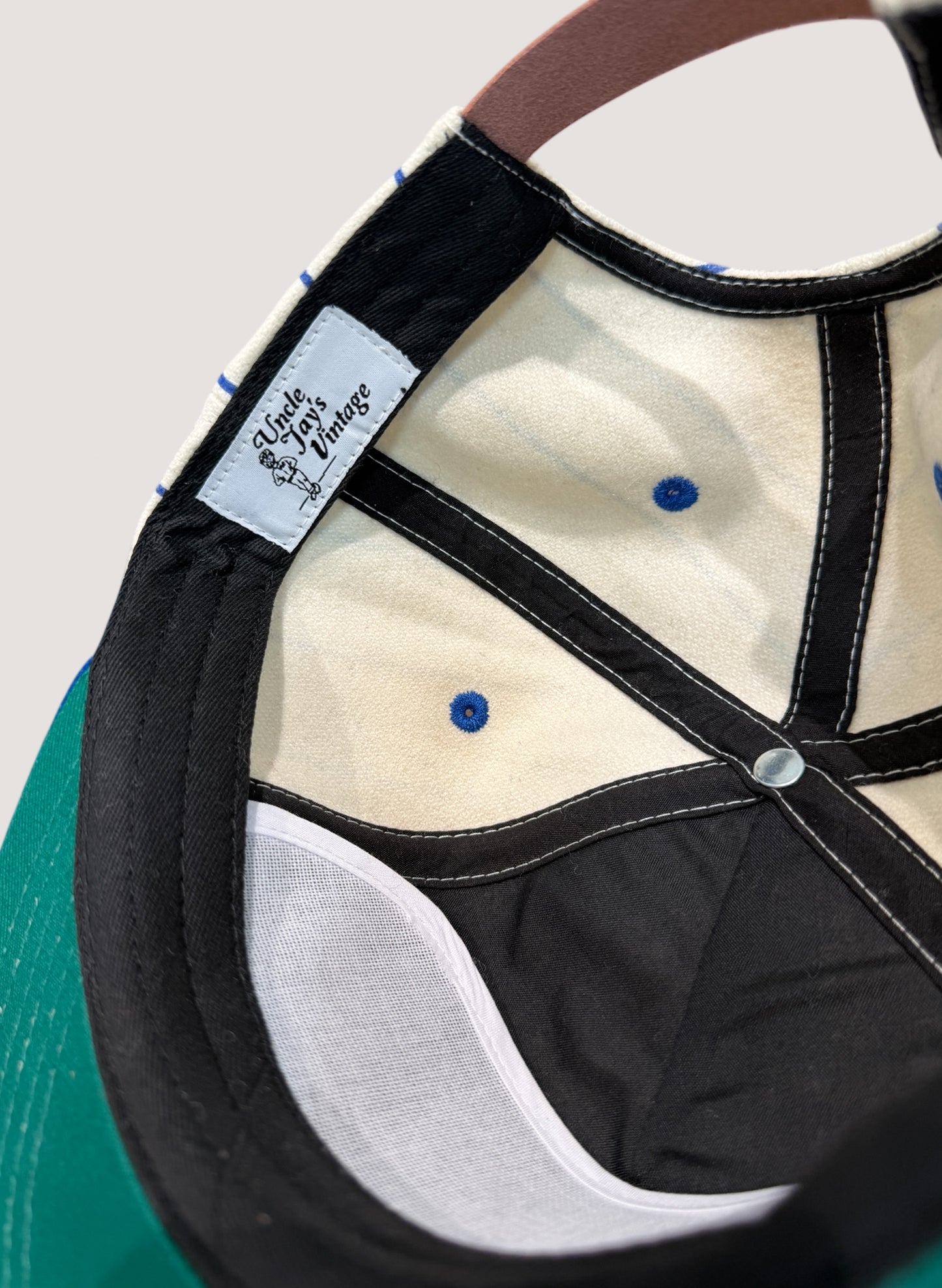 Uncle Jay's Vintage PINSTRIPE BK DODGERS Chainstitch Cap (UNCLE-002)