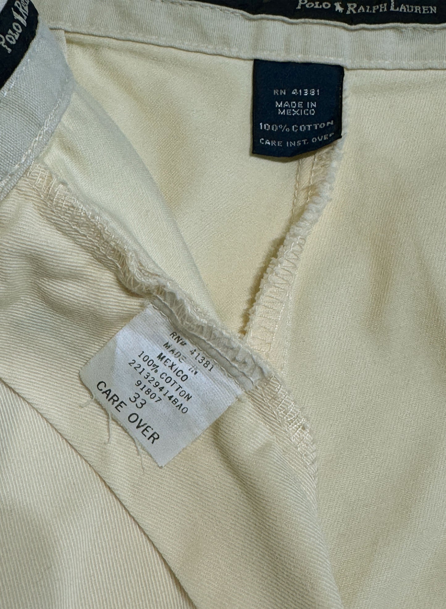 SUP-142 POLO RALPH LAUREN "ANDREW SHORT" - YELLOW (W33)