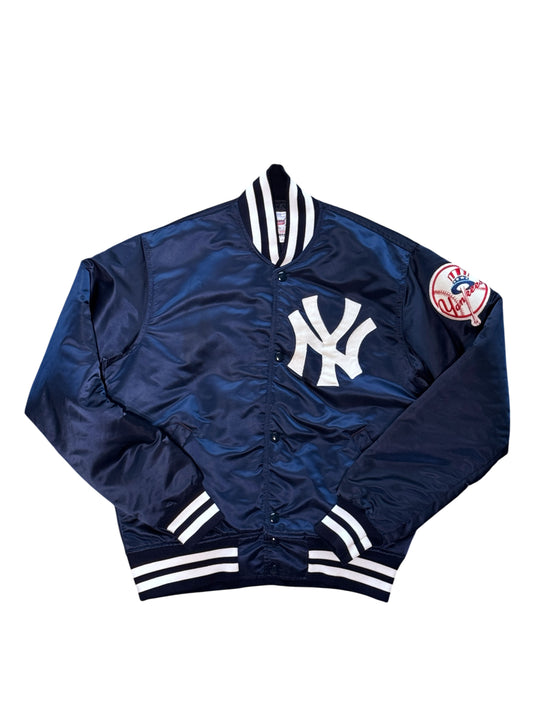 (SUP-763) STARTER NEW YORK YANKEES NYLON STADIUM JACKET - S - MADE IN JAMAICA