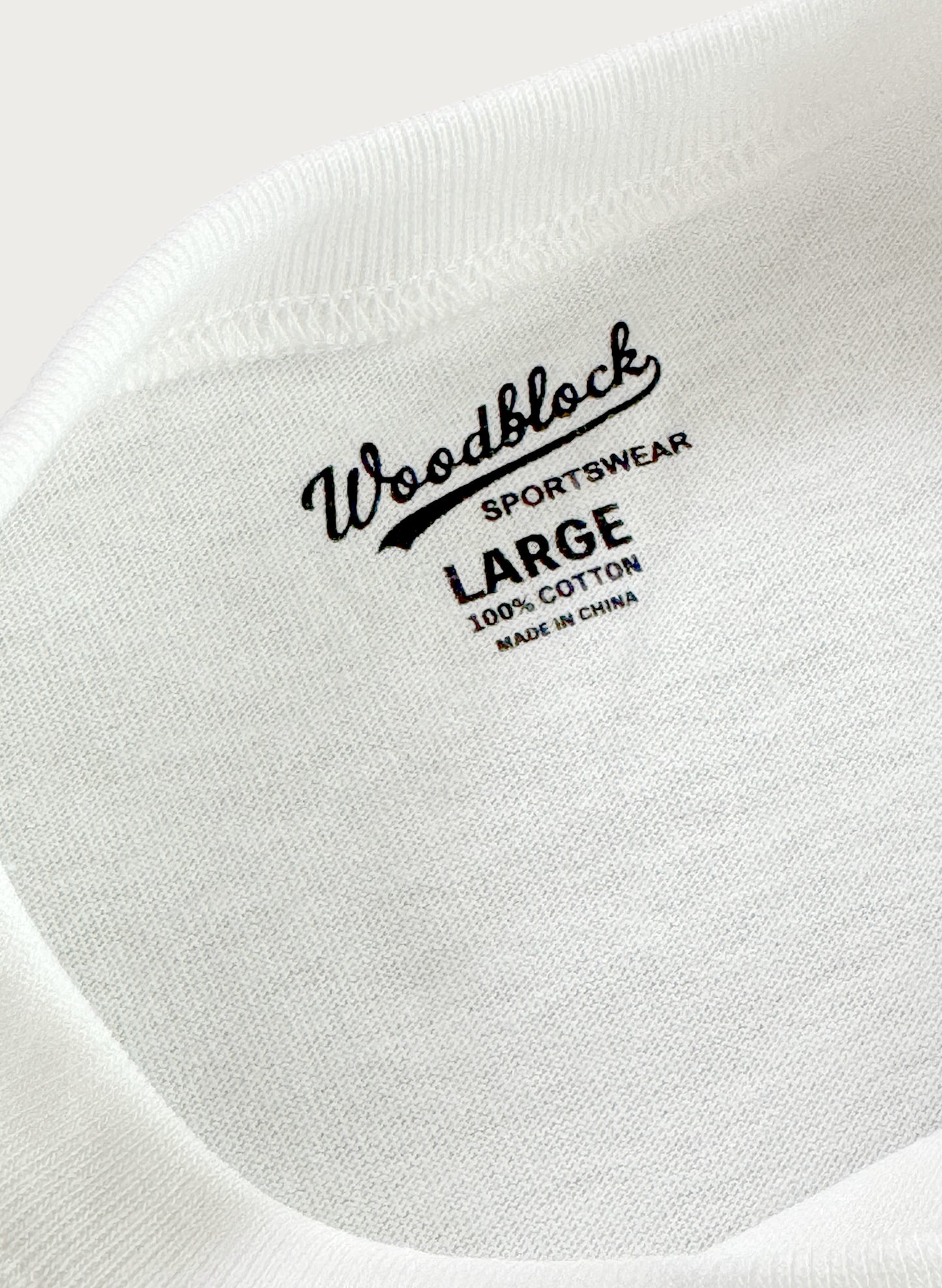 WOODBLOCK S/S WIDE TAPERED SILHOUETTE POCKET T-SHIRT WHITE (WB-25SS-014)