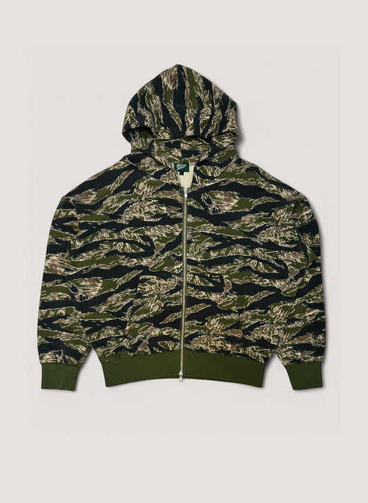 WOODBLOCK W-ZIP SWEAT HOODIE TIGER CAMO (WB-25SS-007)