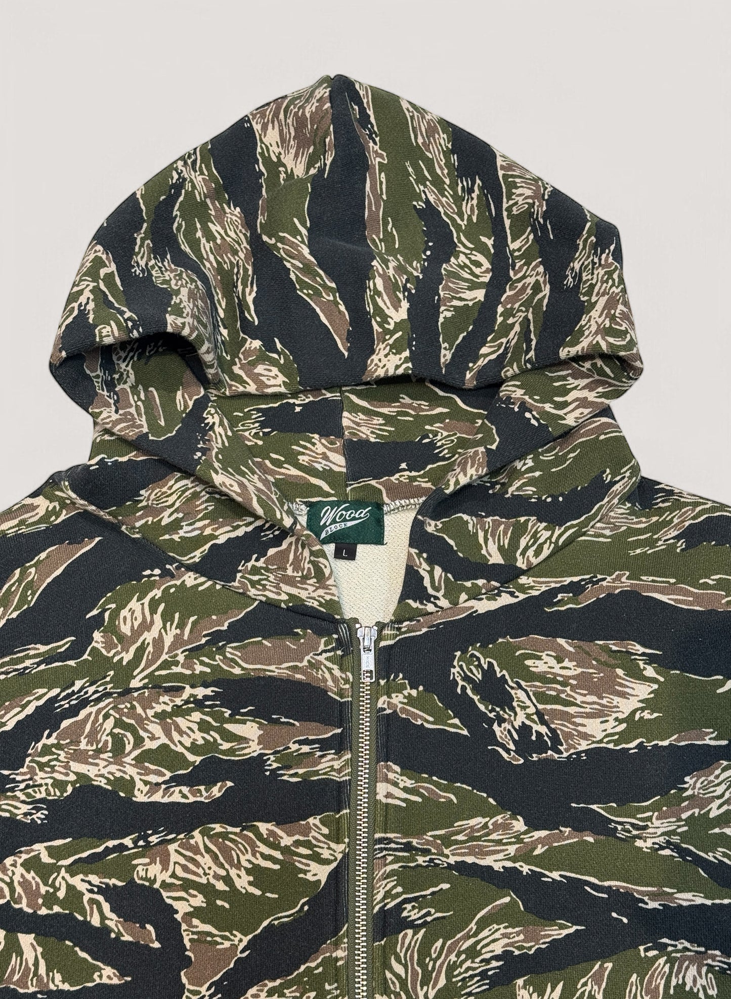WOODBLOCK W-ZIP SWEAT HOODIE TIGER CAMO (WB-25SS-007)