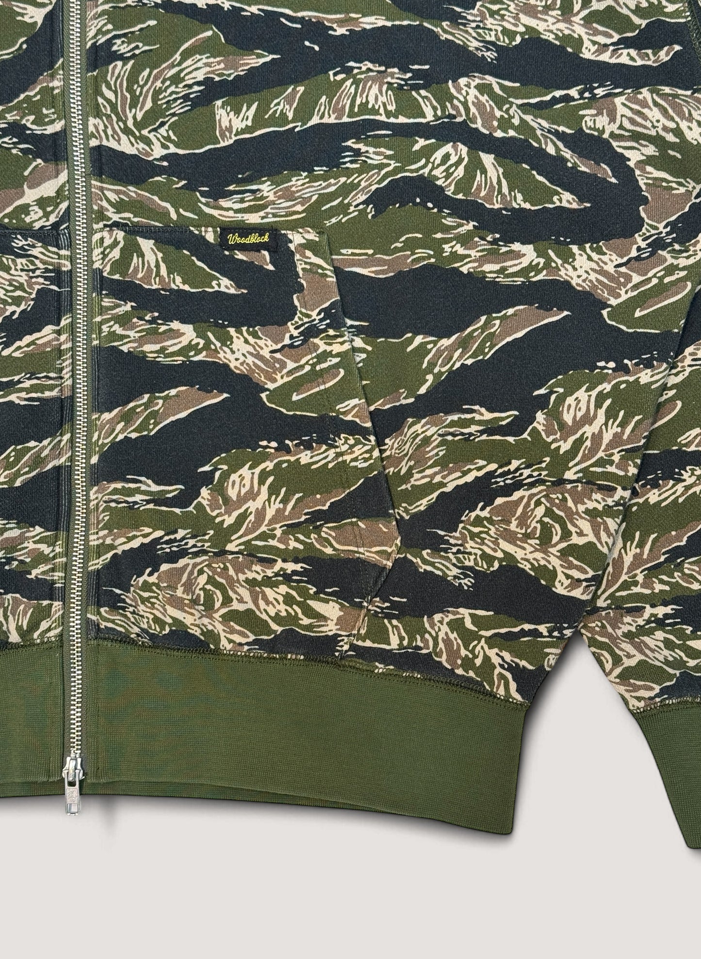 WOODBLOCK W-ZIP SWEAT HOODIE TIGER CAMO (WB-25SS-007)