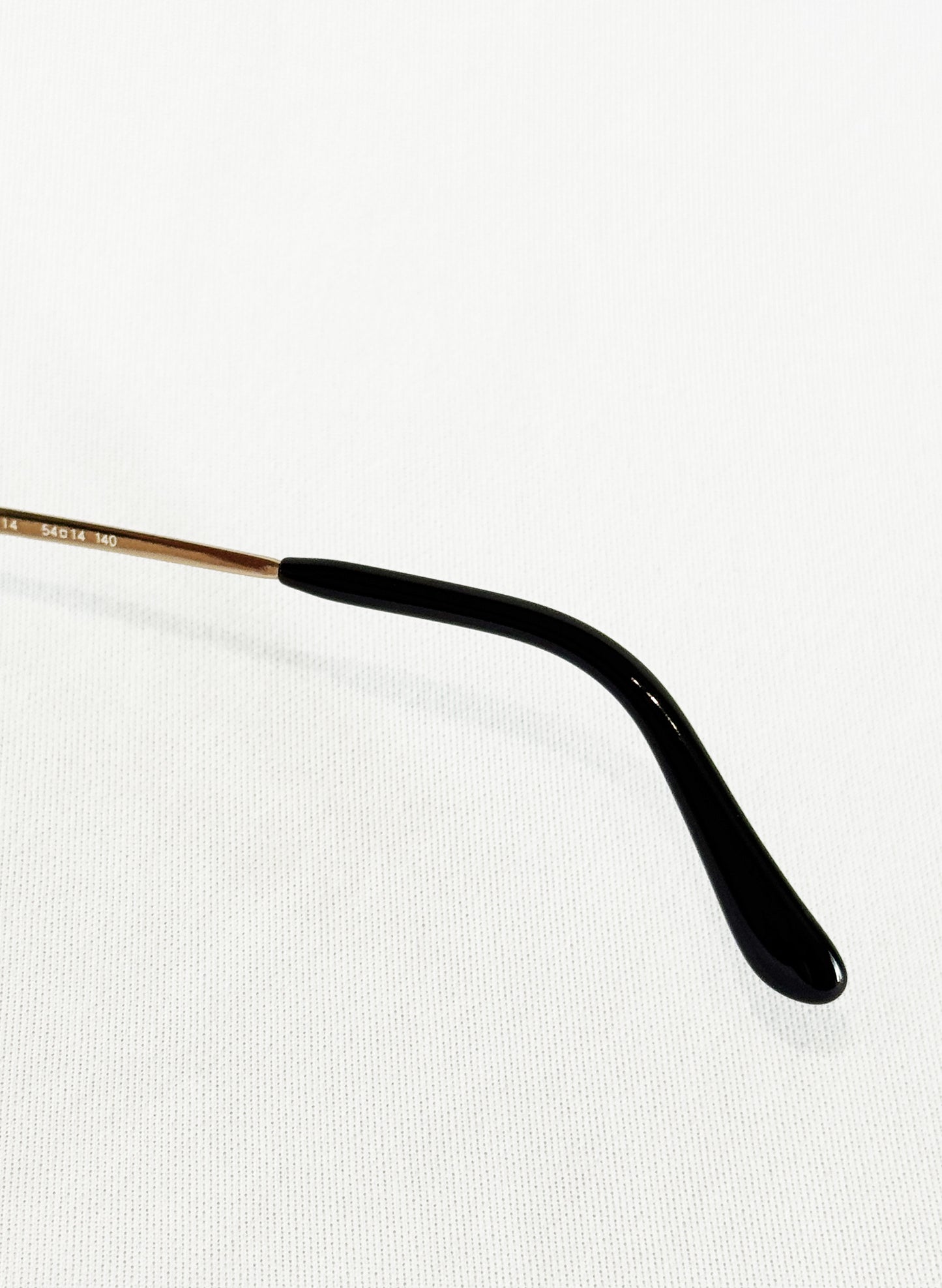 (SUP-416) 90s VINTAGE TWO BRIDGE GOLD FRAME GLASSES Nikon TITEX PF Ti-P