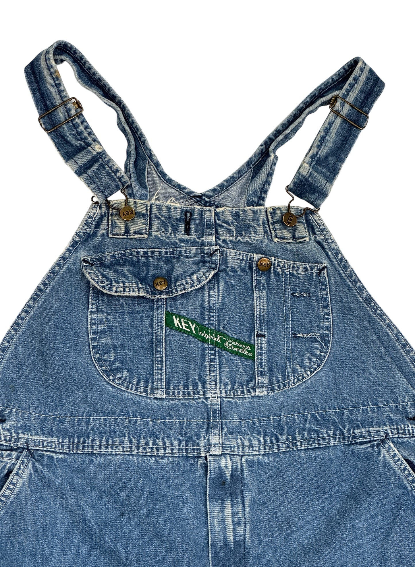 (UD-242) KEY 17754 VINTAGE DENIM OVERALLS
