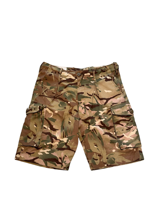 (SUP-293) UK MILTARY MTP CAMO SHORTS (w88)