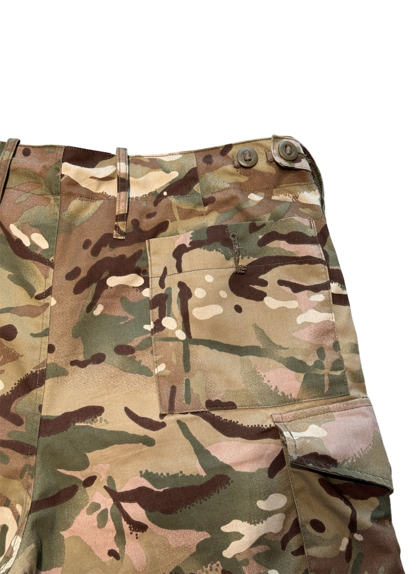 (SUP-293) UK MILTARY MTP CAMO SHORTS (w88)