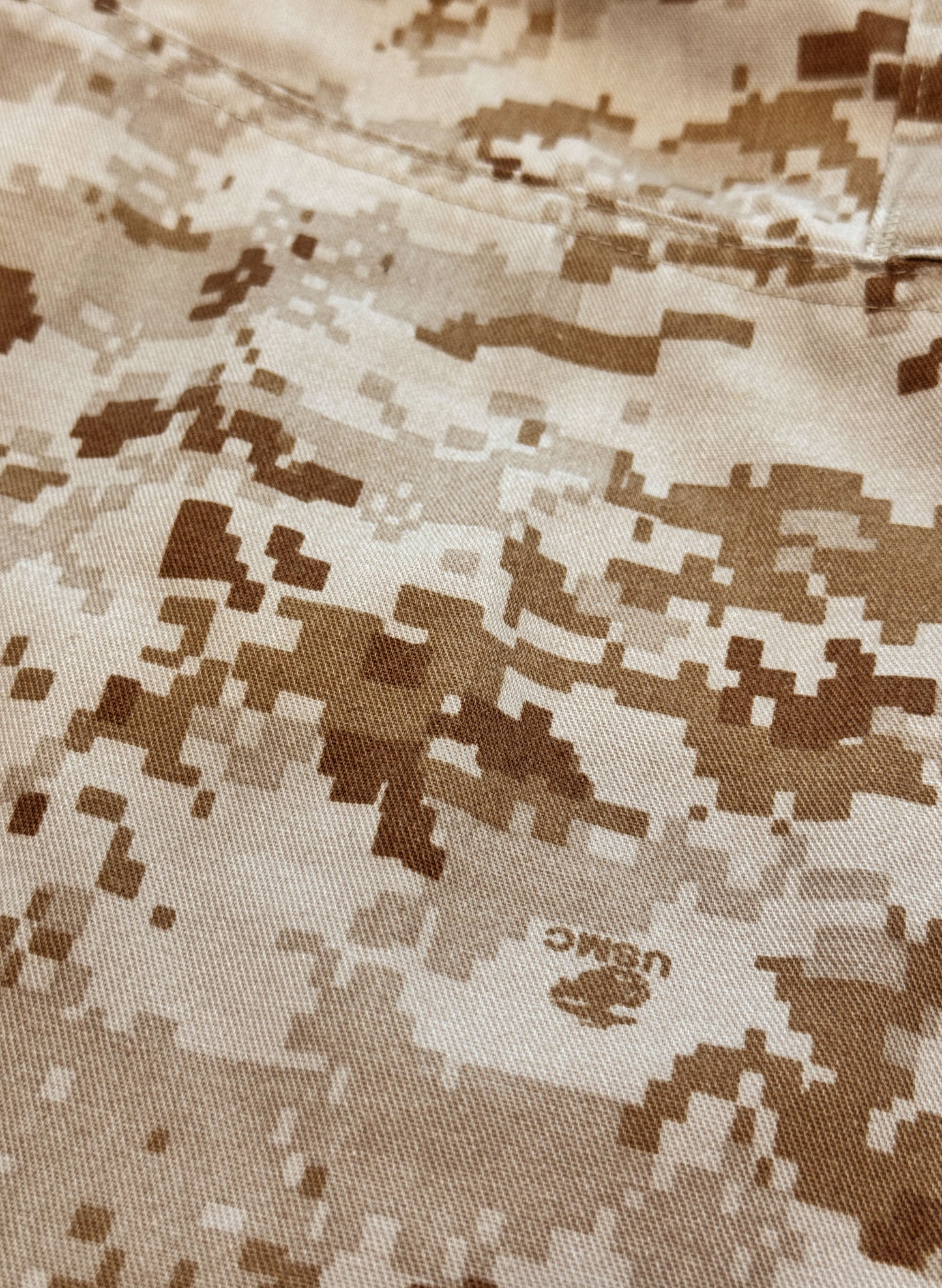 (SUP-397) USMC DESERT CAMO "CUT OFF" JORTS - MEDIUM (w31-w35まで対応)