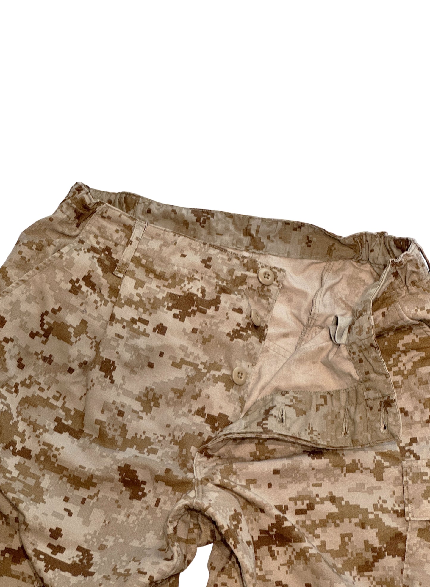 (SUP-397) USMC DESERT CAMO "CUT OFF" JORTS - MEDIUM (w31-w35まで対応)