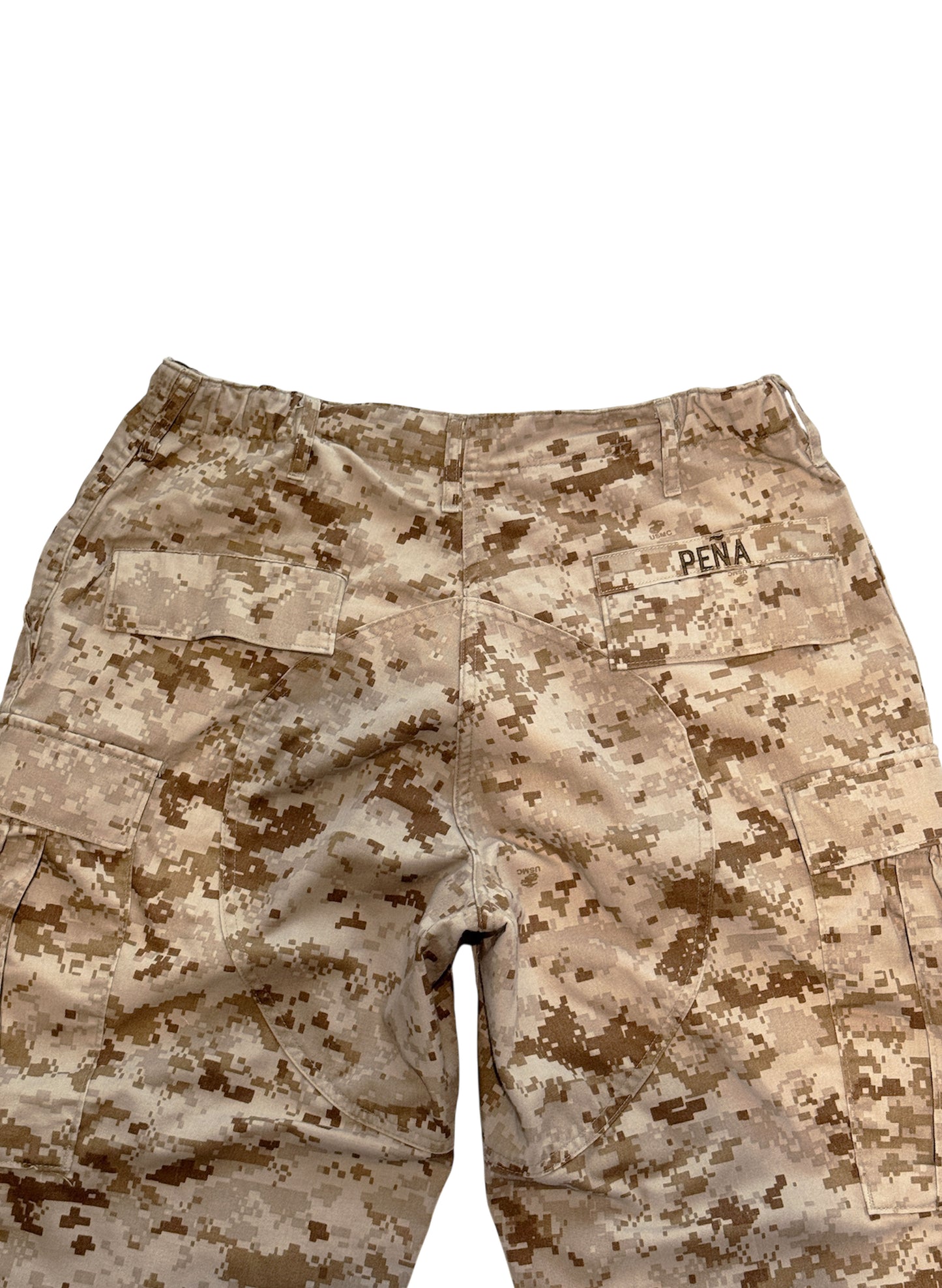 (SUP-397) USMC DESERT CAMO "CUT OFF" JORTS - MEDIUM (w31-w35まで対応)