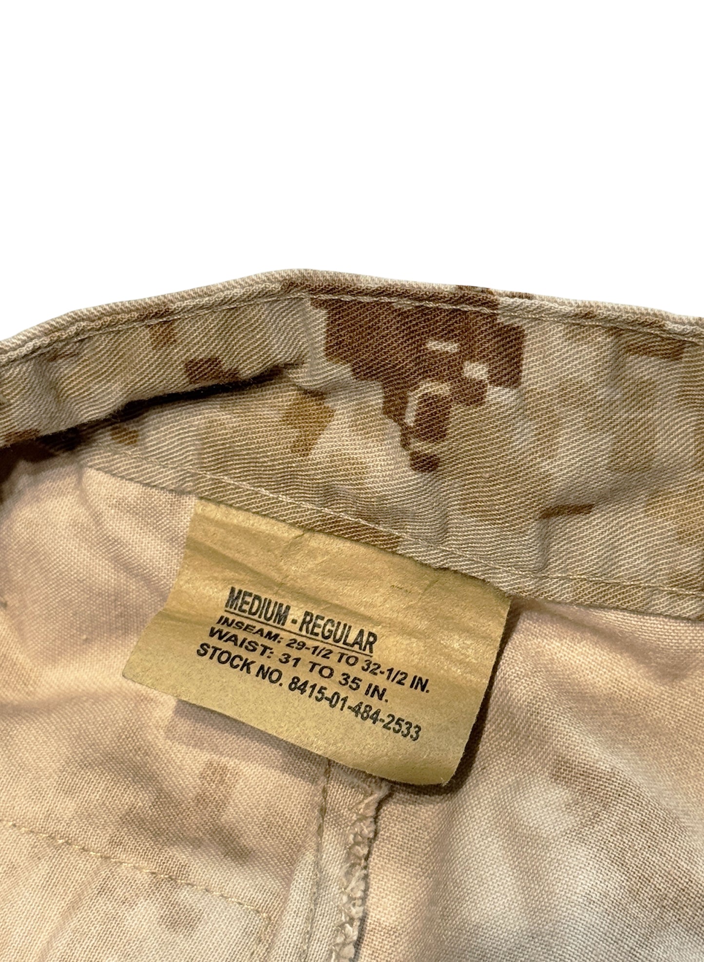 (SUP-397) USMC DESERT CAMO "CUT OFF" JORTS - MEDIUM (w31-w35まで対応)