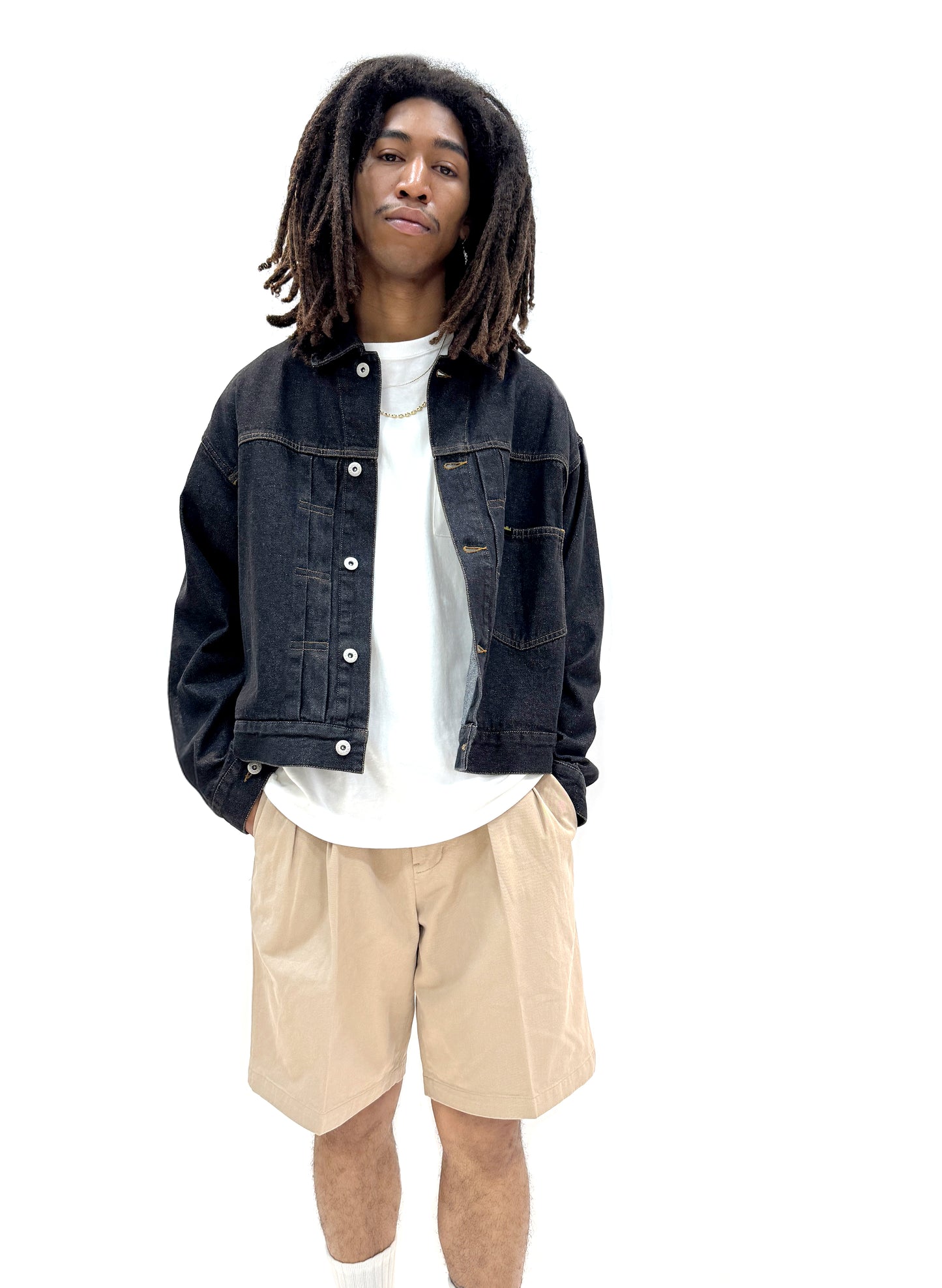 WOODBLOCK 2TUCK CHINO SHORT PANT KHAKI (WB-25SS-013)