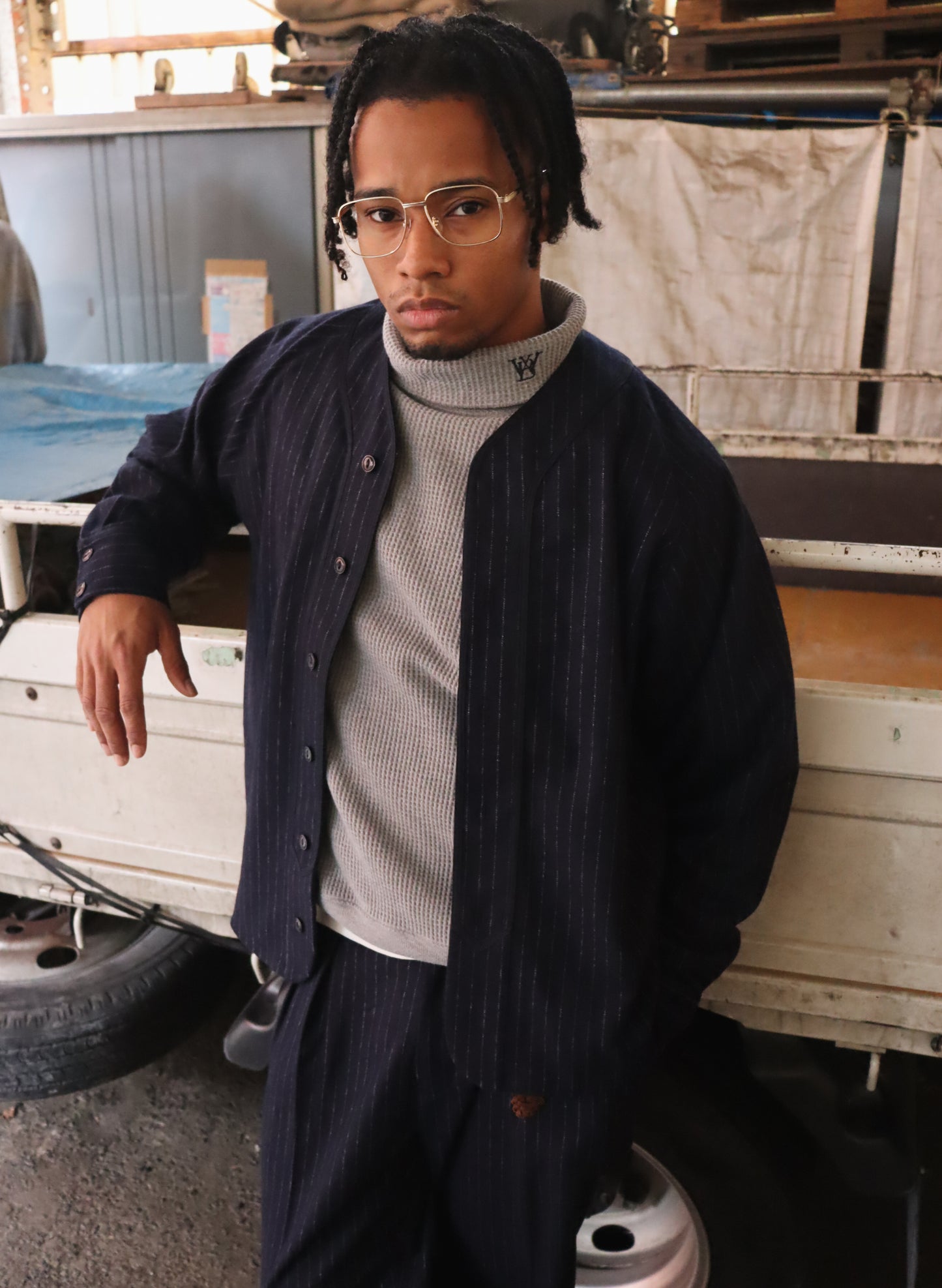 WOODBLOCK THERMAL TURTLE NECK GREY (WB-25AW-010)