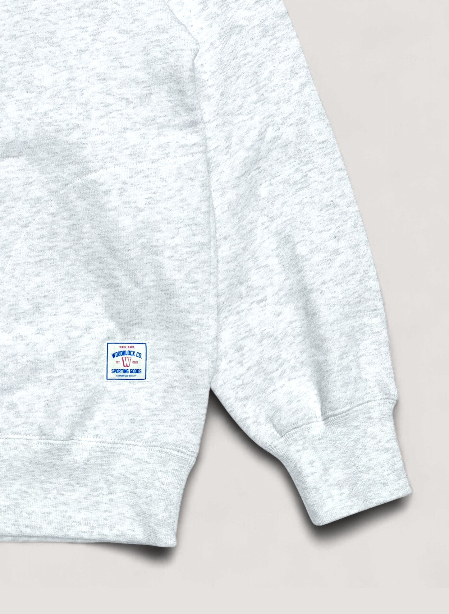 WOODBLOCK SWEAT TURTLE NECK ASH GREY (WB-25SS-003)