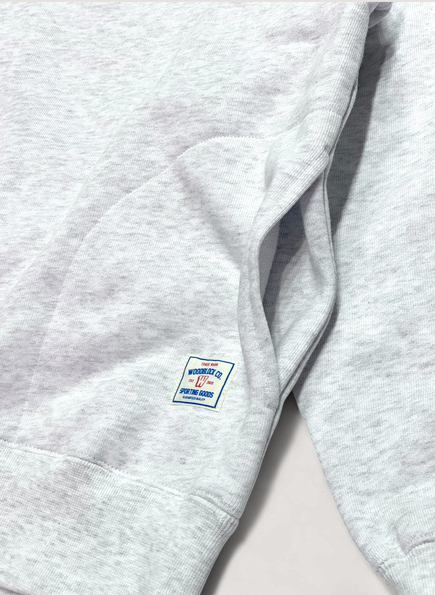 WOODBLOCK SWEAT TURTLE NECK ASH GREY (WB-25SS-003)