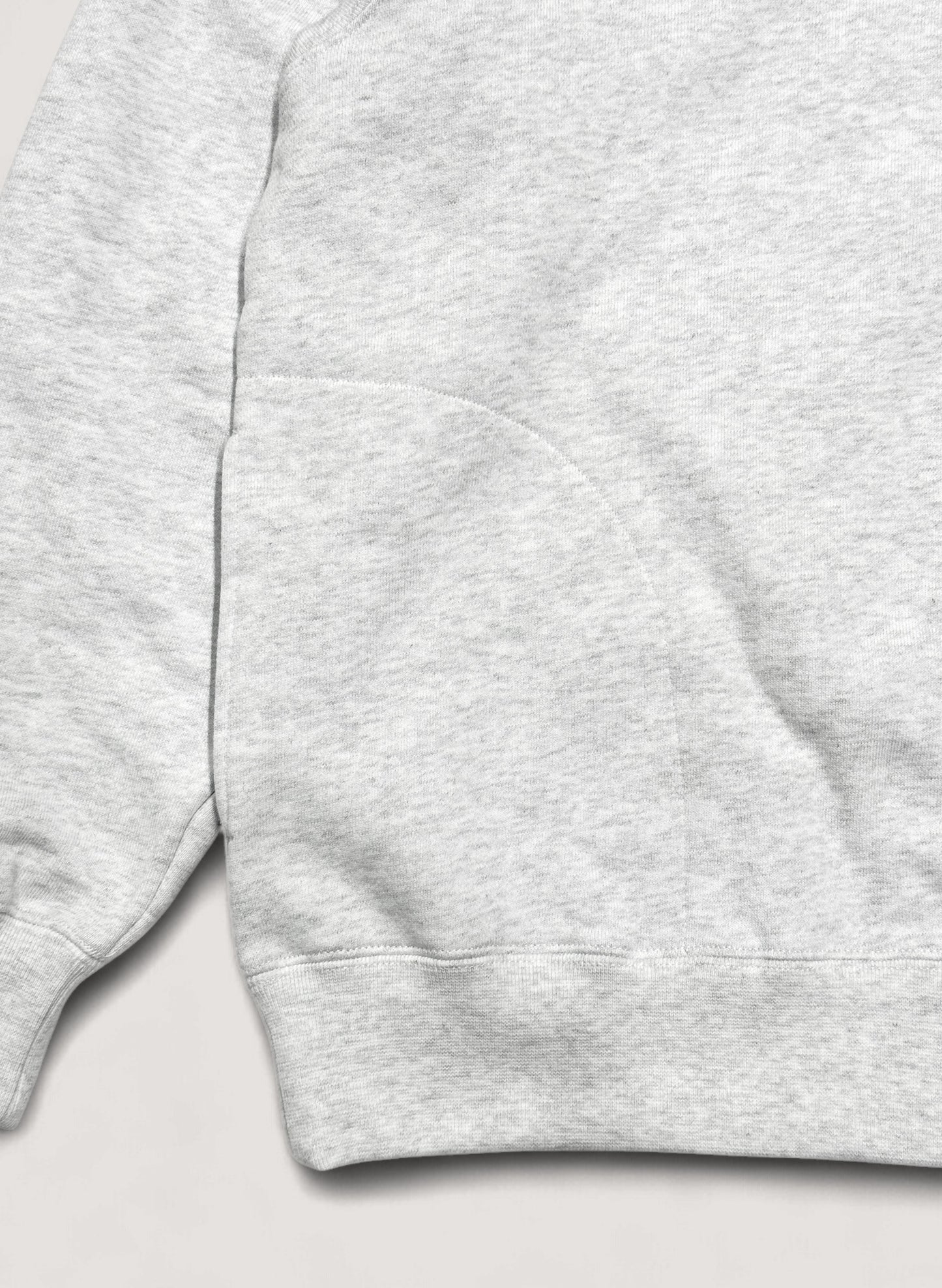 WOODBLOCK SWEAT TURTLE NECK ASH GREY (WB-25SS-003)