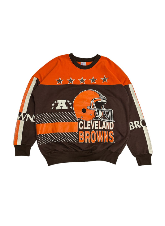 (SUP-113)  CLEVELAND BROWNS PANEL SWEAT  (L)