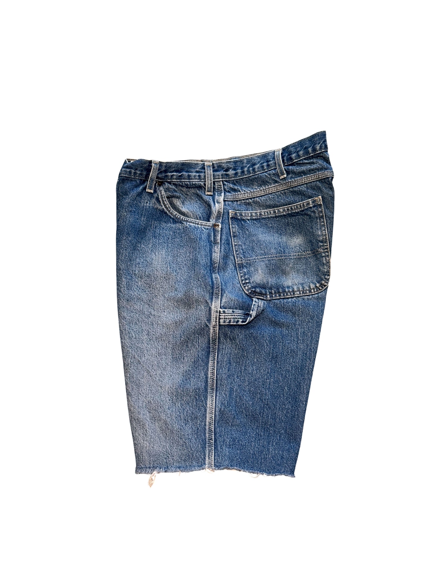 (SUP-395) 90's Dickies CARPENTER DENIM SHORTS "CUT OFF" (w40相当)