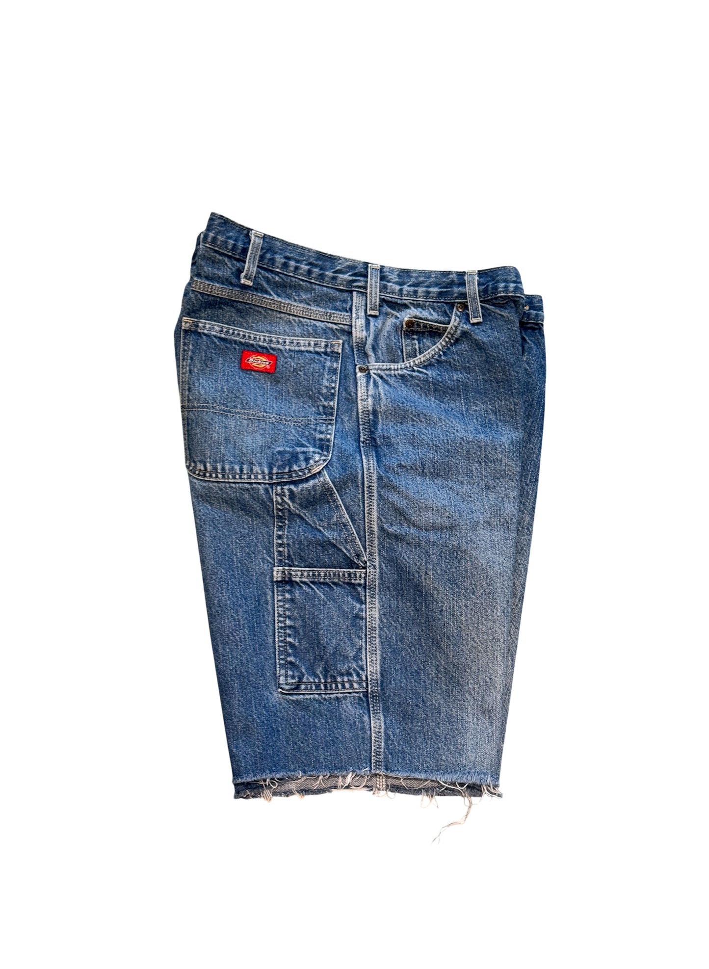 (SUP-395) 90's Dickies CARPENTER DENIM SHORTS "CUT OFF" (w40相当)